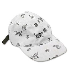 Frank & Oak X Jason Polan Hat Artist Leopard Africa Cat White Black Cotton Cap